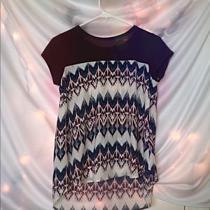 Girl’s Juniors Shirt With Vibrant Stylish Pattern